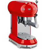 Smeg ECF01RDSA 50's Style Espresso Manual Coffee Machine - Red