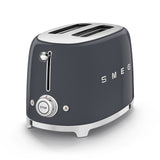 Smeg TSF01GRSA 50'S Retro Style 2 Slice Toaster - Slate Grey