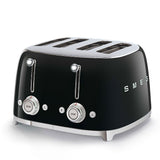 Smeg TSF03BLSA 50's Retro Style 4 Slice Toaster - Black - New World