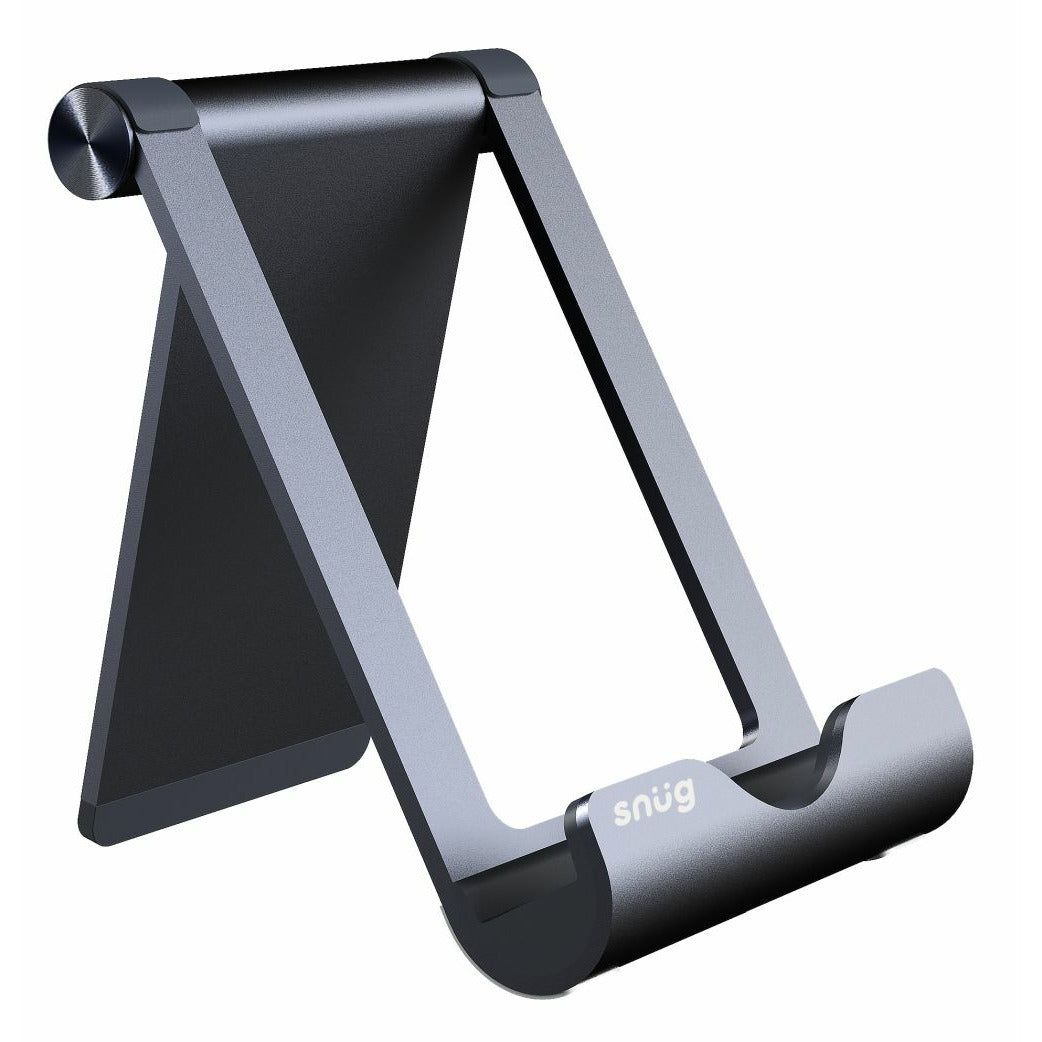 Snug Aluminium Mini Foldable Phone And Tablet Stand Grey - New World