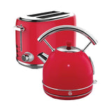 Swan STP01R Retro Breakfast Pack -  Red Kettle & Toaster Set