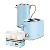 Swan SWTP01B Breakfast Pack - Blue Kettle, Toaster & Egg Boiler - New World