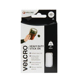 Velcro Heavy Duty Stick On 60249 Adhesive Pads - New World