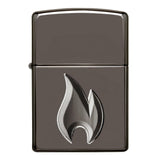 Zippo Armor® Black Ice® Flame Design - New World