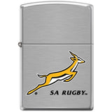 Zippo Brushed Chrome - SA Rugby