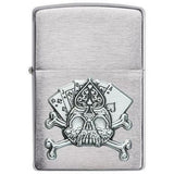 Zippo Card Skull Emblem Design